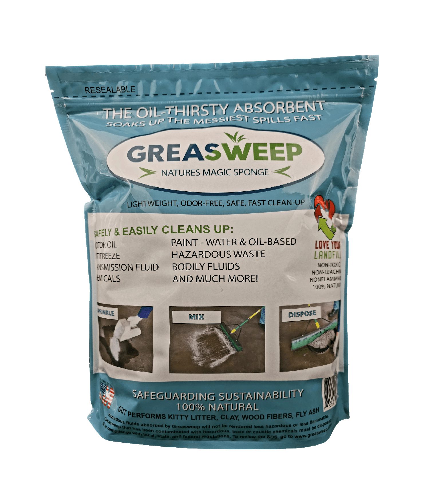 Greasweep (3) 3 LB Industrial Bags – Limited